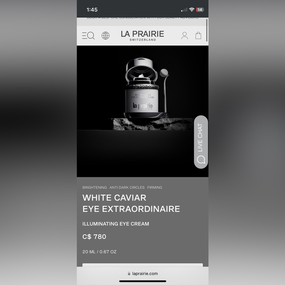 NWT La Prairie White Caviar Eye Extraordinaire 3ml (sample) * 4 - Picture 4 of 4